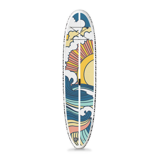 Big EZ Stowaway lite Hippy Wave inflatable paddleboard top