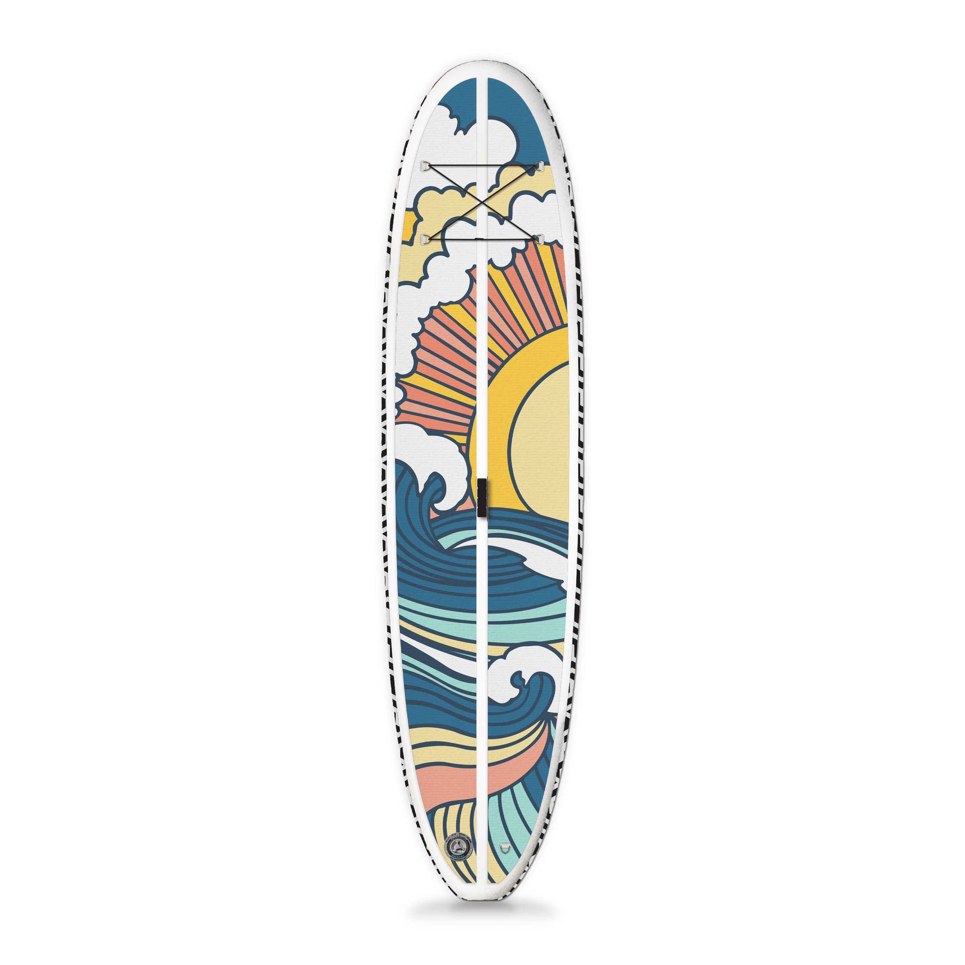 Big EZ Stowaway lite Hippy Wave inflatable paddleboard top