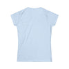 Plain light blue t-shirt on a white background