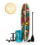 image of the Stowaway Lite inflatable paddle board and accessories in day of the head