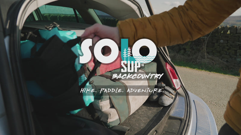 A video of the Solo SUP lightweight hikeable paddleboard
